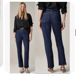 NWOT J Crew Sold Out 96 Straight rinse dark wash high rise jeans denim 27
